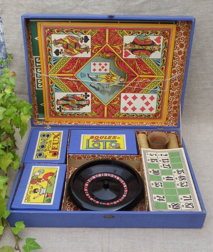 Mallette jeux vintage - mallette,