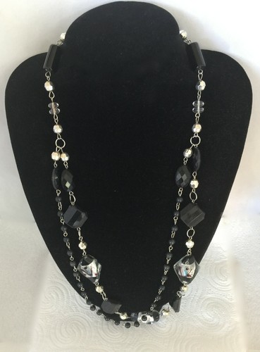 Collier long partiellement - mi, long/