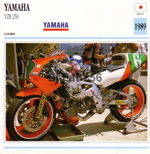 Fiche moto yamaha yzr 250 - moto,