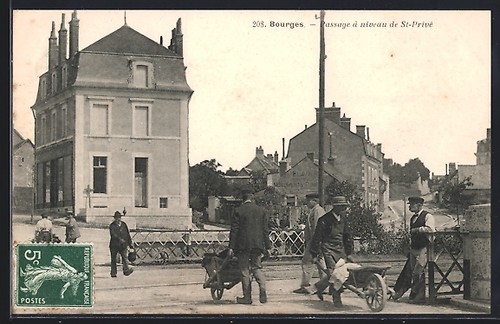Cpa bourges passage - cpa, bourges,