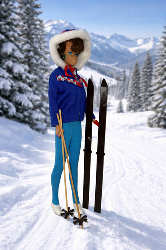 Tenue barbie ski queen - ski,