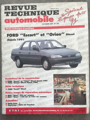 Revue technique ford escort - ford,