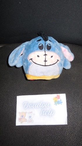 Doudou peluche bourriquet bleu - peluche,