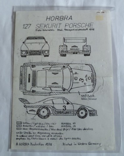 Horbra decals porsche - porsche, 1978