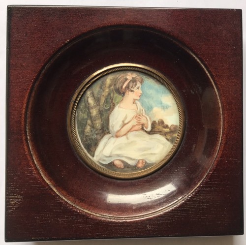 Antique minature painting - antique,