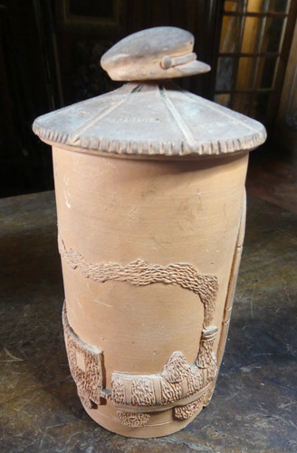 Pot tabac terre cuite - terre,