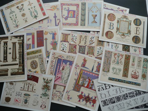 Lot gravures litho chromo - gravures,