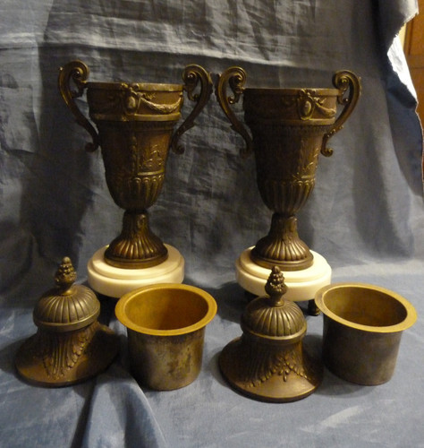 Paire cassolettes vases - cassolettes,,