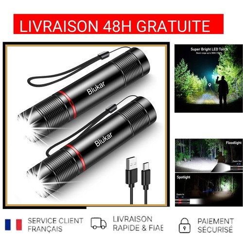 Lampe torche led rechargeable - lampe,
