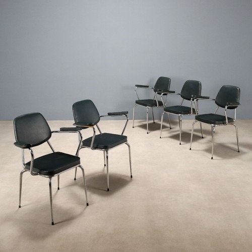 Chaises vintage simili cuir - chaises,