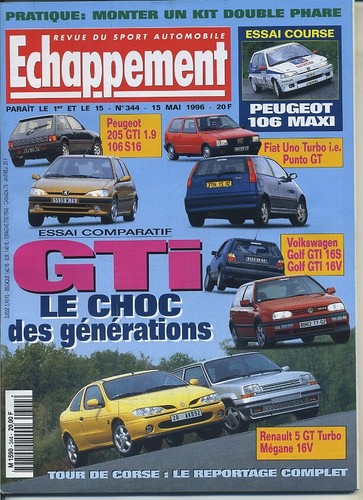 Echappement 344 05 1996 - n°344, 15/05/1996