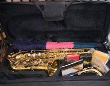 Mendini by Cecilio MAS-L Gold Lacquer E Flat Alto Saxophone