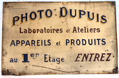 Plaque publicitaire tole - plaque,