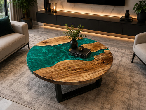 Table basse luxe verte - basse, de