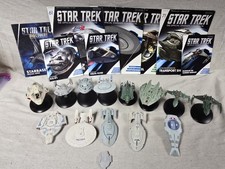 ? Rare ?  Eaglemoss Star Trek Starship Collection Lot W Encyclopedia And Books