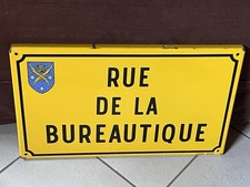 Ancienne Plaque Émaillée Rue