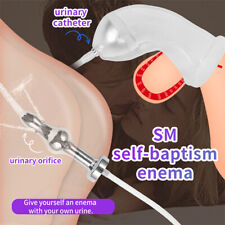 Male Metal Shower Cleansing Kit Vaginal Anal Enema Colon Douche System Colonic