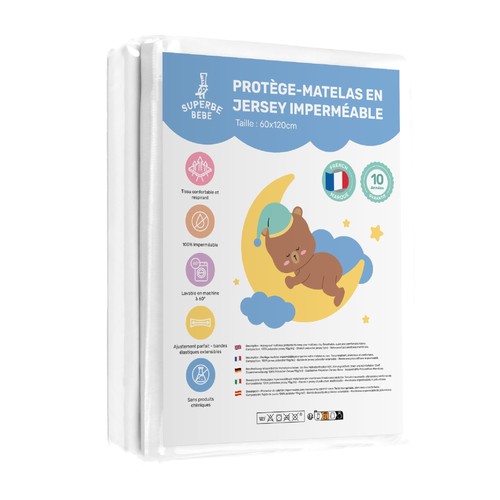 Protège matelas bebe 60x120 - protège,