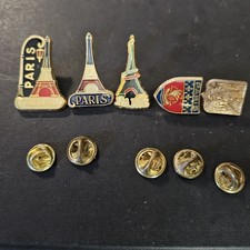 Lot de 5 Pin’s Vintage Paris