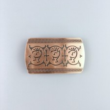 Vintage Bronze Plated Country Music Belt Buckle Boucle de ceinture