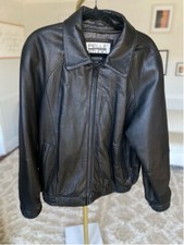 Pelle Studio Wilsons Leather Jacket Black Bomber Soft Genuine Vintage Moto Rock