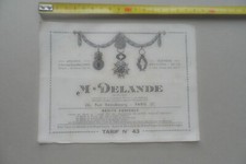 DEPLIANT Prospectus original,  FABRICANT MEDAILLES DELANDE Tarif Ministeres