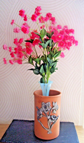 Terre cuite etain décor - etain,