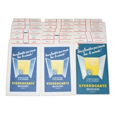 Lot de 21 stéréocartes –