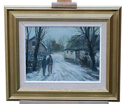 Huile sur toile paul kastrup - sur,