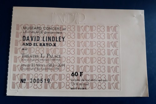 Ticket billet place concert - ticket,