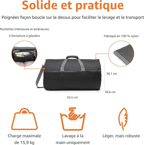 Sac voyage pliable - nylon, 635cm