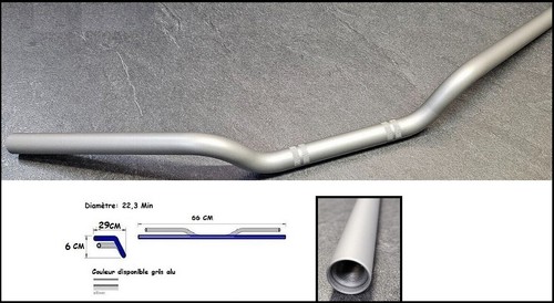 Guidon acier type origine - acier,