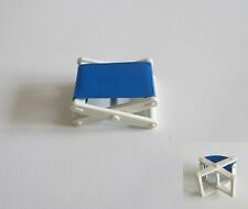 PLAYMOBIL (V1108) CAMPING - White & Blue Folding Chair Camping Car 3148 