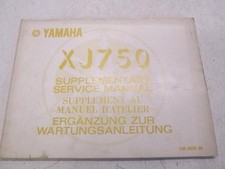 Supplement au manuel d'atelier YAMAHA XJ 750 1981-1984 SECA