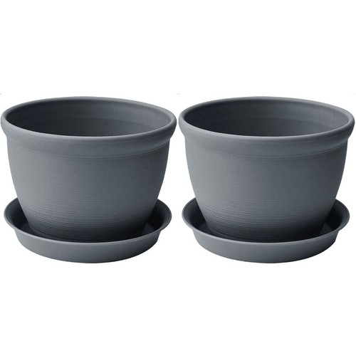 Pots fleurs ronds avec - de,