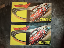 Lot 2 x Coffrets 3 Rails Scalextric courbe SUPER RACING ref 3085 - 2 RAIL CASSÉS