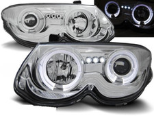 Paire de feux phares Chrysler 300M 99-04 angel eyes chrome