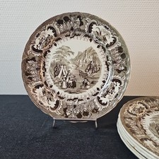 Assiettes Plates Service Turc