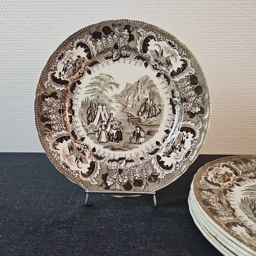 Assiettes plates service - plates, turc