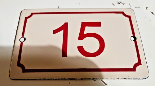 Vintage plaque emaillee - ,