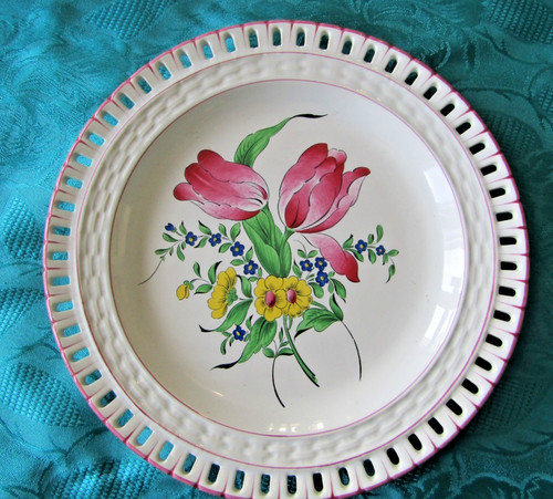 Assiette ajouré faïence - assiette,
