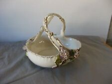 Magnifique panier en porcelaine Meissen? Saxe ? Dresden ? ancien, vers 1880-1900