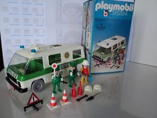 PLAYMOBIL vintage city life town action camion police set 3253 de 1977 / boîte