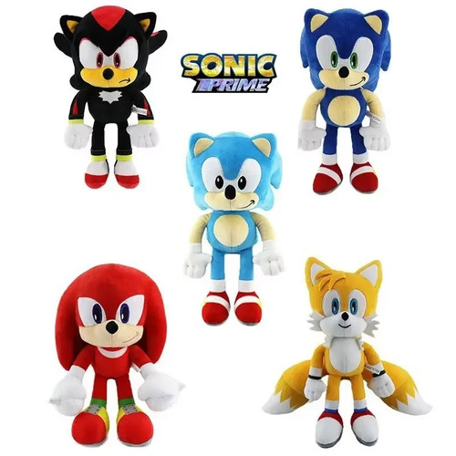Peluche sonic knuckles tails - sonic,