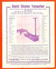 LE HAVRE (76) IVAN BUNGE, BUILDER / VARIOUS EQUIPMENT / BROCHURE 1927