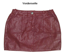 Jupe En PU Bordeaux Pour