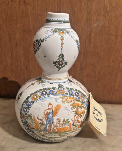 Vase ancien faïence de - vase,