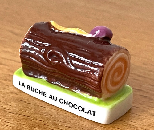 Fève bûche chocolat - bûche, au