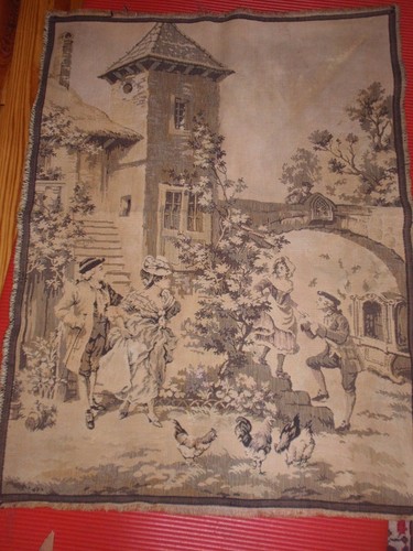 Vintage tapestry made - tapestry, in
