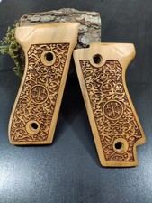Poignée de pistolet ZIB GRIPS Beretta 92FS faite à la main en bois de noyer...